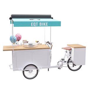 Quality Easy Operating OEM Bicycle Food Cart With Food Grade Safe Water Pump for sale