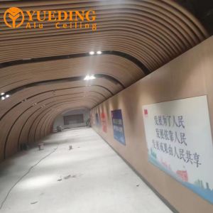 Curved Aluminum Strip Ceiling Lightweight Round / Square Tube