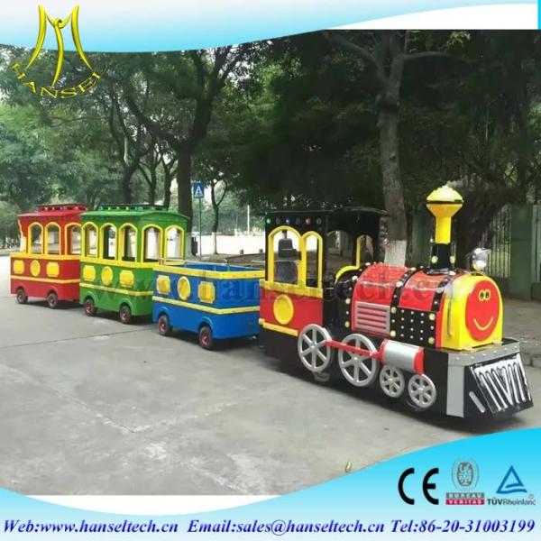 Buy Hansel Top Sales Cheap Colorful Kids Electric Amusement Train Rides for Amusement Park factory at wholesale prices