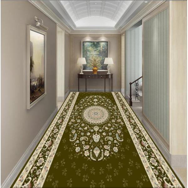 Simple Polyester Fiber Custom Commercial Rugs Entrance Corridor Stairway Hotel