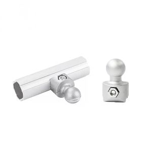 DYJ28-A18 Industrial Aluminum Structural Lean Pipe Fittings Connector System For Shelf