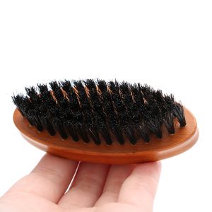 Mini Beard Brush Boar Bristle Mustache Brush For Men