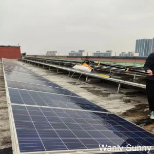 Elongated 6.0 M Water-Fed Pole Manual Spray Brush for Solar Panel Cleaning Water