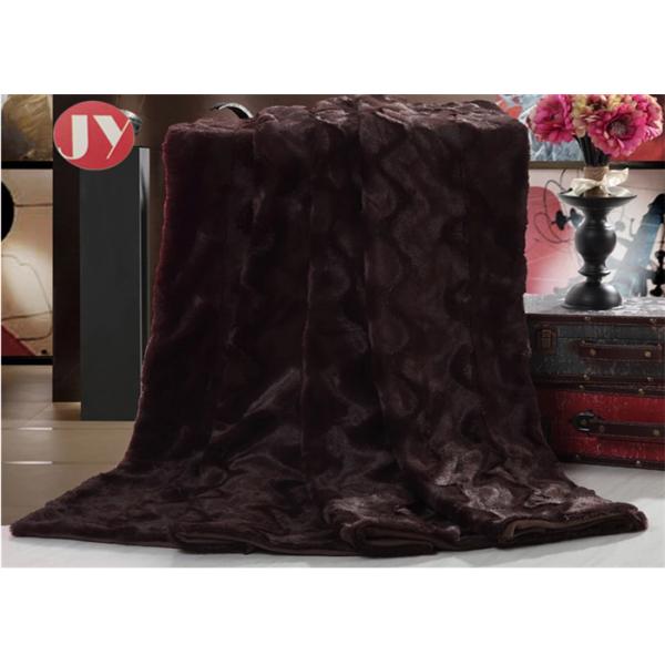 PV Plush Fur Blanket Home Hotel Luxury Faux Fur Oversized Throw Soft Cozy Brushed For Bed Coach