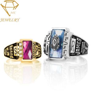 Embossed 14K Womens Class Rings