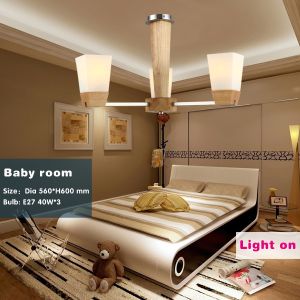 2014 August NEW oak wood ceiling lamp pendant lamp 1 lamp two usage 3/5/8 heads