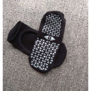 Customized Logo Non Slip Fitness Socks Breathable Rubber Bottom With Grip Barre