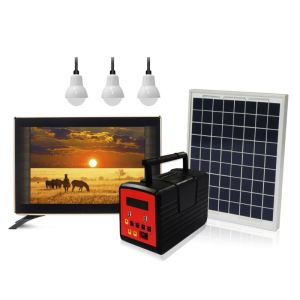 12V 1A Home Solar System Kits 43H For 1 Lamp Solar Power Device
