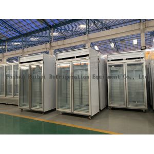 Commercial Upright Glass Door -22C Freezer For Meat Seafood