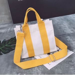 Crossbody Collapsible 25cm Handle Lightweight Canvas Tote Bags