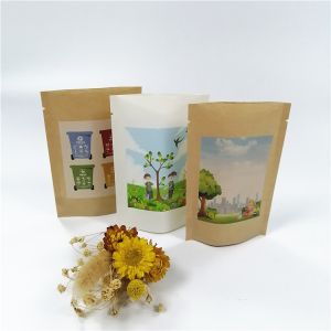 MOPP VMPET Biodegradable Kraft Paper Bag 100mircon