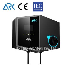 Black 7KW Commercial Electric Vehicle Charging Stations Single Phase