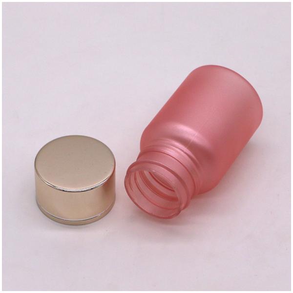 40ml PET Custom Service Plastic Pill Bottle with Frost Surface and Child Safety Cap