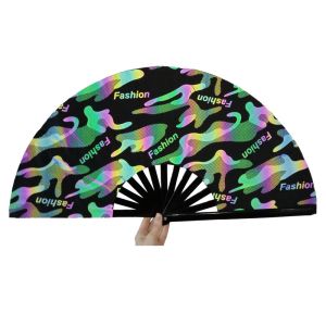 Cheap Promotional Traditional Hand Paper Folding Fan Bamboo Fan Customized