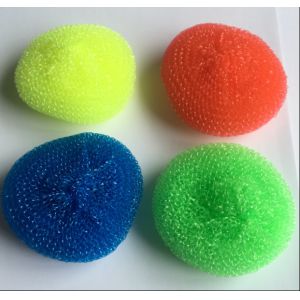 7g*2pcs Household Cleaning Plastic Scourer /clean Ball with PP