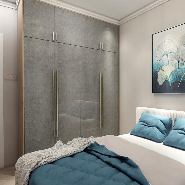 Swing door wardrobe interior organization