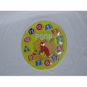 Best Figures Cartoon Bear Logo Clock Wooden Early Childhood Educational Toys for