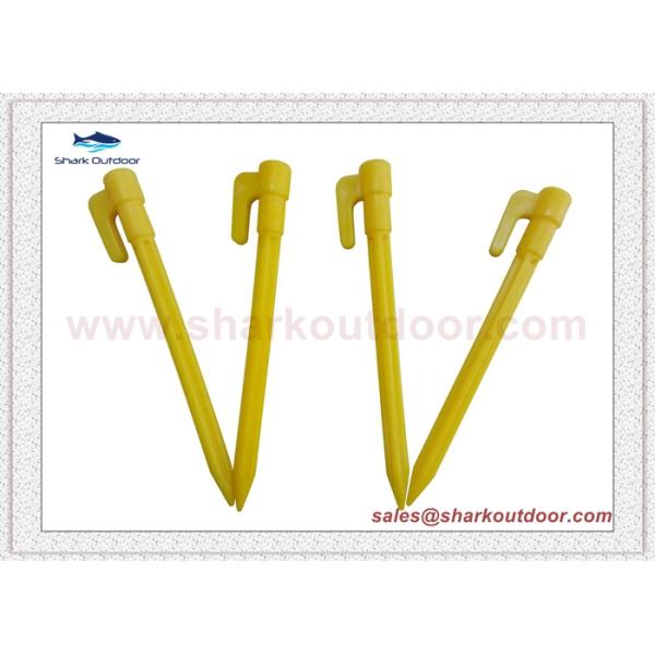 Environment-friendly safety plastic tent peg for outdoor camping 6 in.