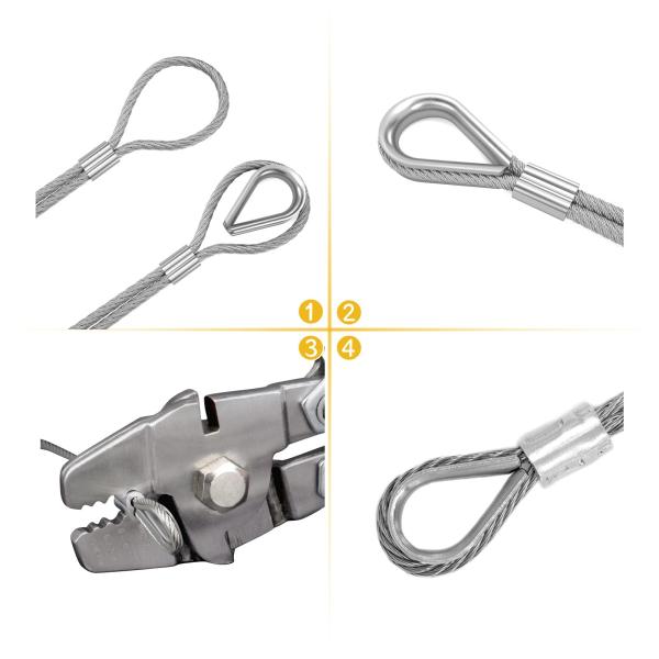 Lightweight Practical Wire Rope Thimbles , Rustproof Stainless Steel Cable Thimbles