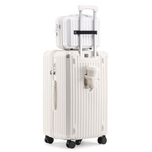 2311 Mother Child Box Fahion butler hardshell suitcase USB charging luggage