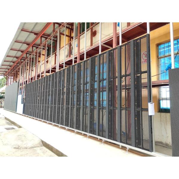 IP43 Waterproof Transparent LED Screen with Module Weight of 0.2KG/PC and Average No Failure of 1000hours