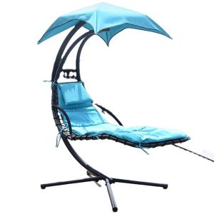 Hotel Outdoor Hanging Hammock Chair Foldable Garden Swing Chair 300LBS Capacity