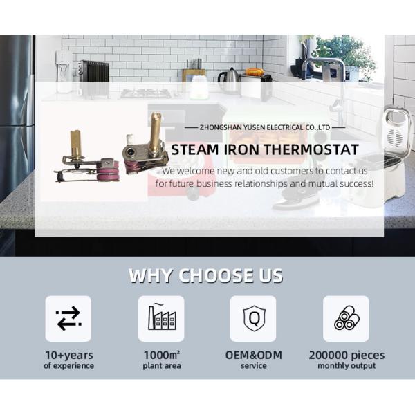 Steam Iron with Boiler Household Iron Spare Parts Adjustable Bimetal Thermostat