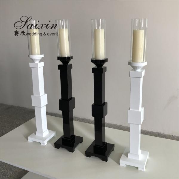 ZT-046 Wholesale wedding event decor 3 pieces set crystal glass candlesticks