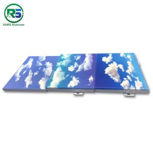 Fireproof Corrugated Aluminum Wall Panels Architectural Metal Ceiling Tiles