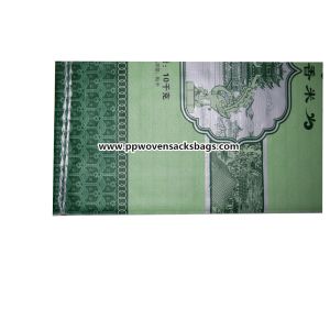 Environmental Friendly Bopp Printed Bags / Woven Polypropylene Bags Transparent