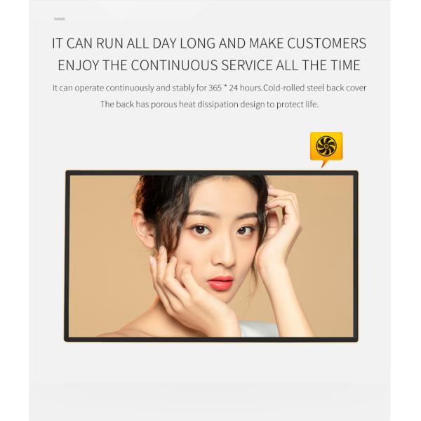 55inch Milk Tea Shop Advertising Monitors LCD Wall Mounted