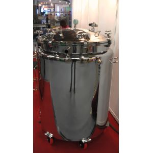 Moveable 200L Stainless Steel Water Storage Tanks With Mixer , Temperature