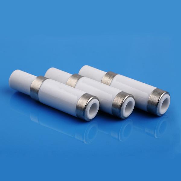 Buy High Bonding Strength  Metallized Ceramic Tube , Ceramic Feedthrough Insulator at wholesale prices