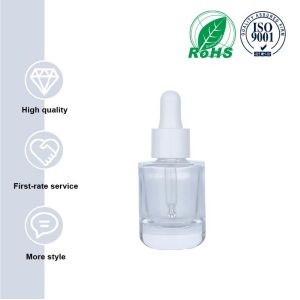 25ml Clear Glass Cosmetic Dropper Bottles
