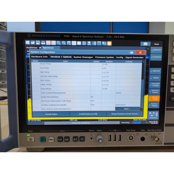 Rohde & Schwarz FSW26 Ultra Wideband Signal Spectrum Analyzer 26.5 GHz