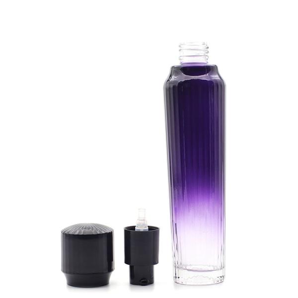Purple 120ml 100ml 50ml Cosmetic Packaging Set 50g 30g Cosmetic Glass Containers