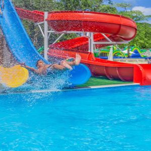 OEM Water Amusement Park Children Swimming Equipment Fiberglass Slide