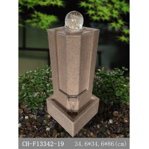 Glass Ball Sandstone Outdoor Fountains & Waterfalls