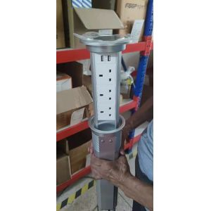 Aluminum Alloy Kitchen Pop Up Sockets Hidden Anti Pinch