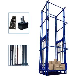 2000kg-5000kg Hydraulic Cargo Lift Four Post Industrial Goods Lift
