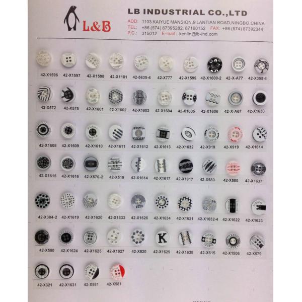 Wholesale polyester chalk Resin Rod buttons for Shirt Coat