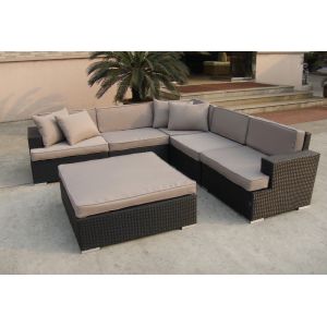 rattan sectional sofa set