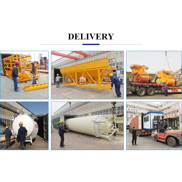 Mini 25m3/H Stationary Ready Mix Cement Concrete Batching Plant HZS25