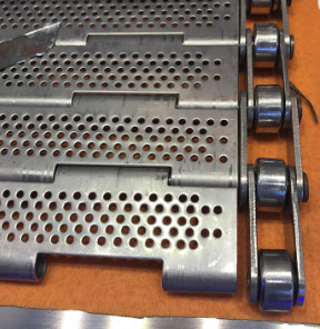 Buy Stainless Steel Metal Chain Plate Wire Mesh Conveyor Belt For Chip Industry at wholesale prices