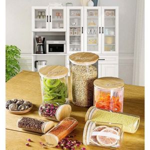 Regular Mouth Mason Jar 70mm Bamboo Jar Lids With Straw Hole Reusable Jar Lids