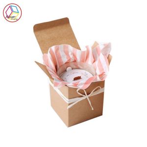 Brown Kraft Candle Boxes Recyclable Feature Customized Service