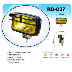 4x4 SUV / Jeep front bumper fog lamp / Off Road 12V, 55W halogen H3 bulb Fog