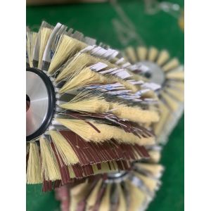 Customizable Size Sandpaper Sisal Roller Brush For Polishing Jeans