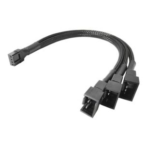 China 1 to 3 CPU 4 PIN Connector PC Case Temperature Control Cooling Fan Y Splitter Extension PWM Cable on sale