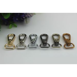Quality Manufacturing plating 6 color high quality metal d ring snap hooks 13 mm for handbag for sale